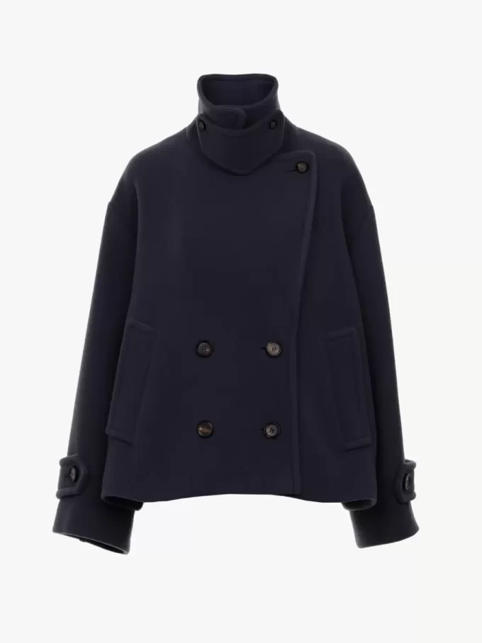 Manteau court oversize en laine Manteau court oversize en laine