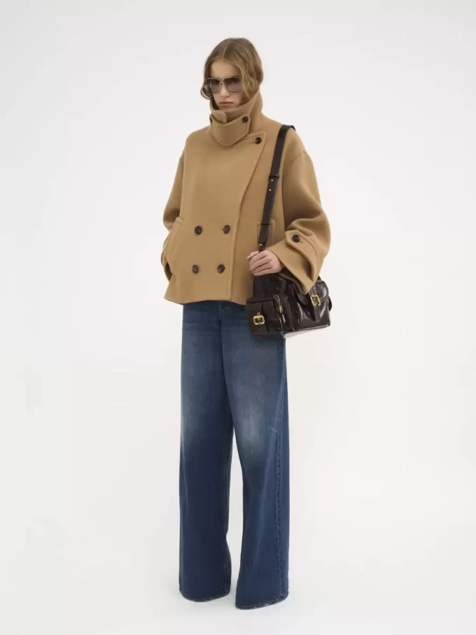 Manteau court oversize en laine Manteau court oversize en laine