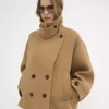 Manteau court oversize en laine Manteau court oversize en laine