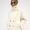 Manteau court oversize en laine Manteau court oversize en laine