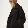 Manteau court oversize en laine Manteau court oversize en laine