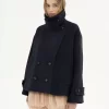 Manteau court oversize en laine Manteau court oversize en laine