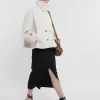 Manteau court oversize en laine Manteau court oversize en laine