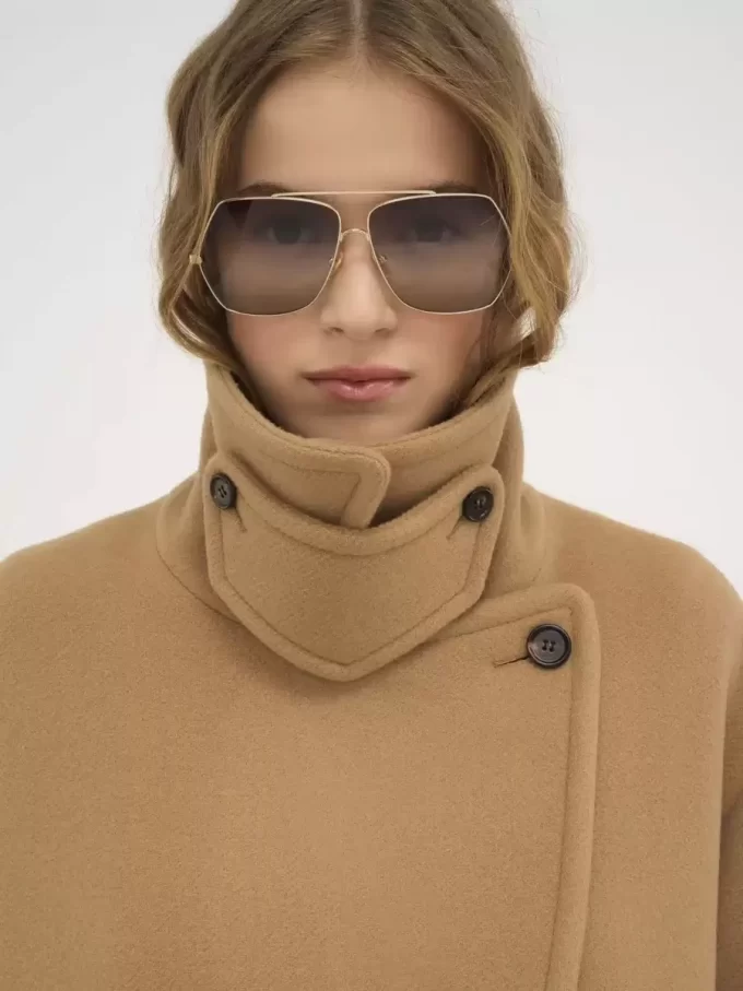 Manteau court oversize en laine Manteau court oversize en laine