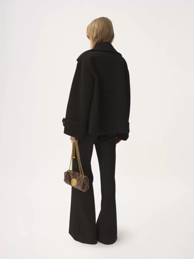 Manteau court oversize en laine Manteau court oversize en laine