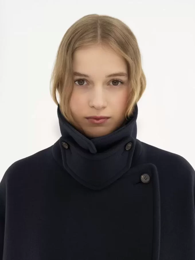 Manteau court oversize en laine Manteau court oversize en laine