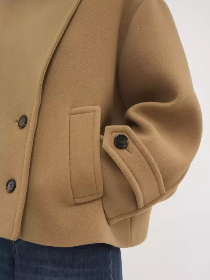 Manteau court oversize en laine Manteau court oversize en laine