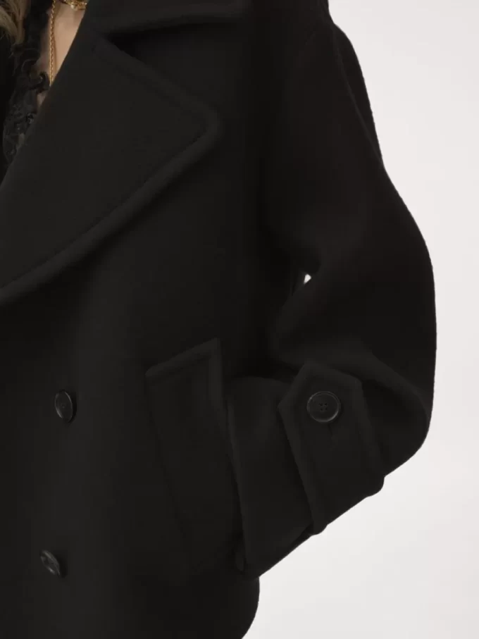 Manteau court oversize en laine Manteau court oversize en laine