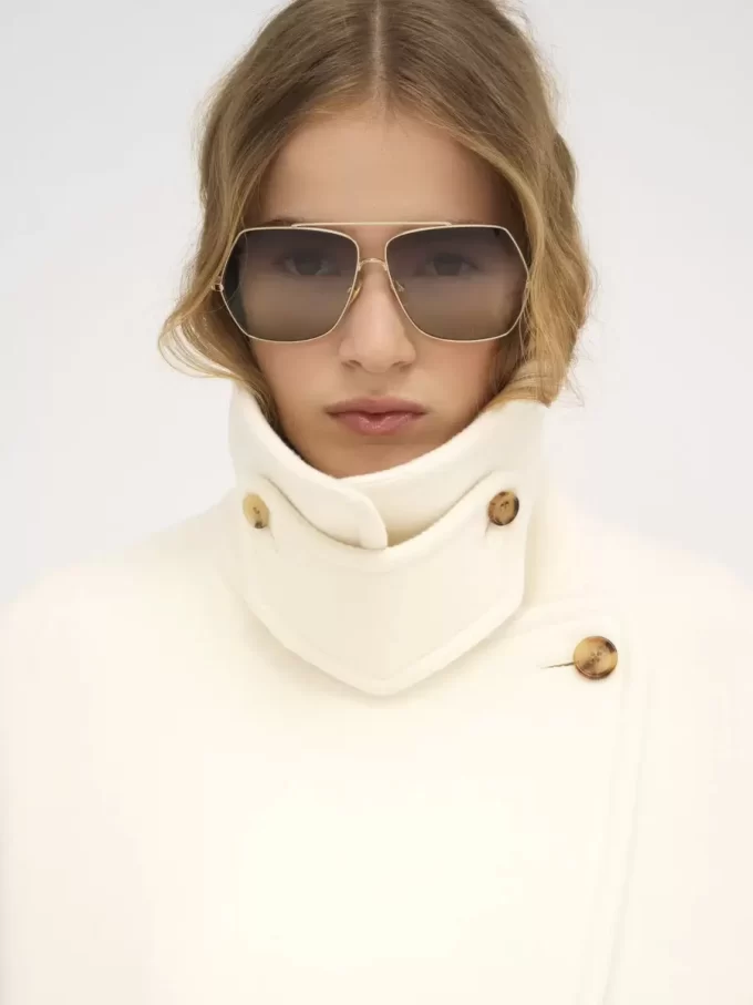 Manteau court oversize en laine Manteau court oversize en laine