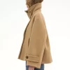 Manteau court oversize en laine Manteau court oversize en laine