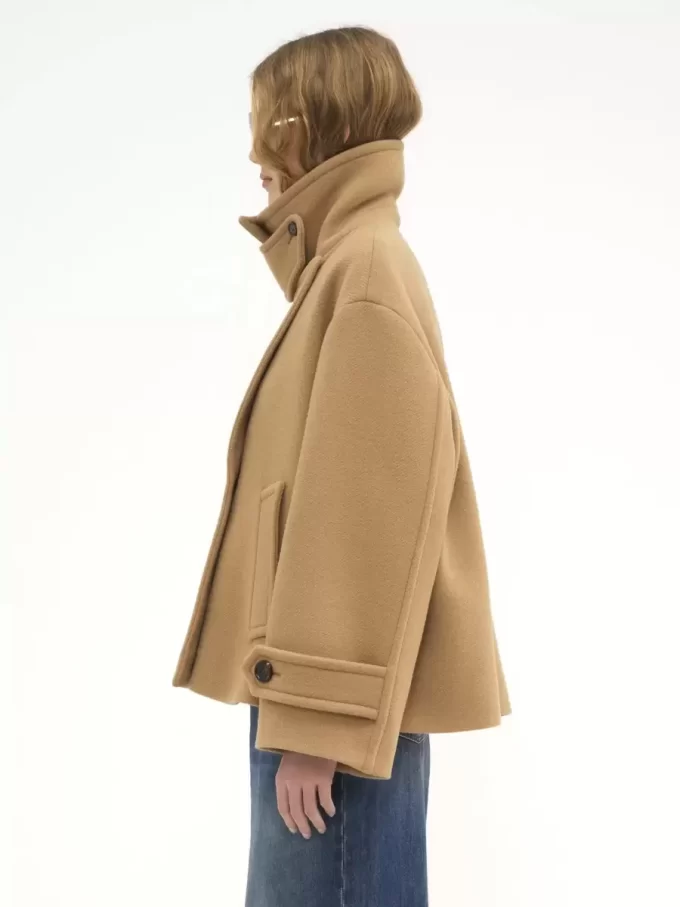 Manteau court oversize en laine Manteau court oversize en laine