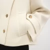 Manteau court oversize en laine Manteau court oversize en laine