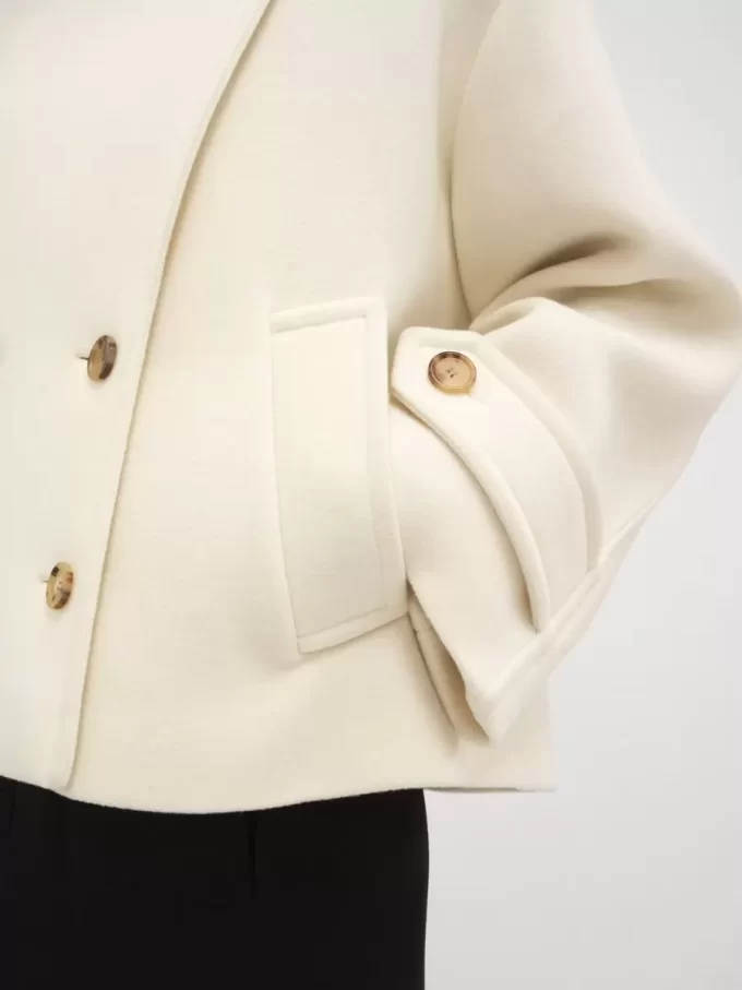 Manteau court oversize en laine Manteau court oversize en laine