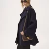 Manteau croisé oversize en laine