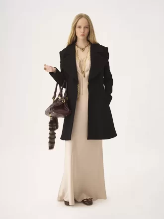 Manteau d&rsquo;équitation en bouclette de laine