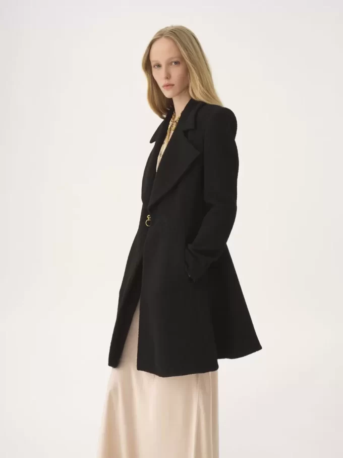 Manteau d’équitation en bouclette de laine Manteau d’équitation en bouclette de laine