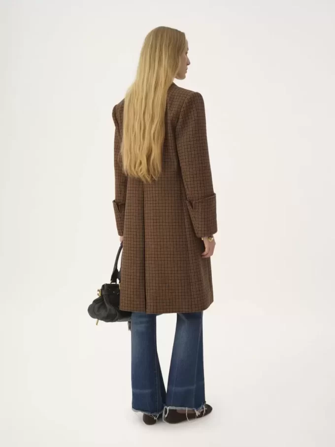 Manteau d’équitation en laine pied-de-poule Manteau d’équitation en laine pied-de-poule