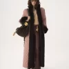Manteau hybride long en satin technique Manteau hybride long en satin technique
