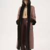 Manteau hybride long en satin technique Manteau hybride long en satin technique