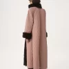 Manteau hybride long en satin technique Manteau hybride long en satin technique