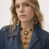 Manteau à simple boutonnage en cuir