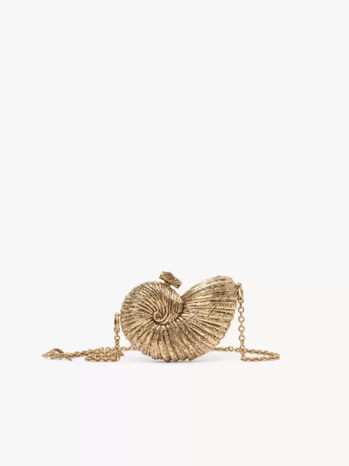 Minaudière coquillage Sea Treasures en métal