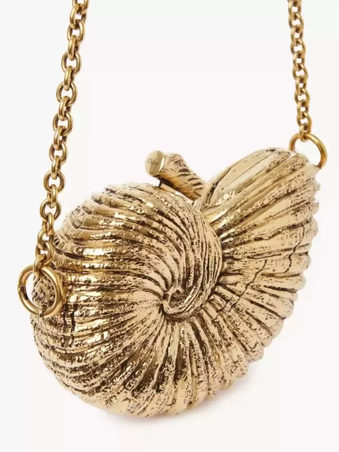Minaudière coquillage Sea Treasures en métal