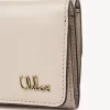 Mini Chloé Iconic à trois volets en cuir brillant