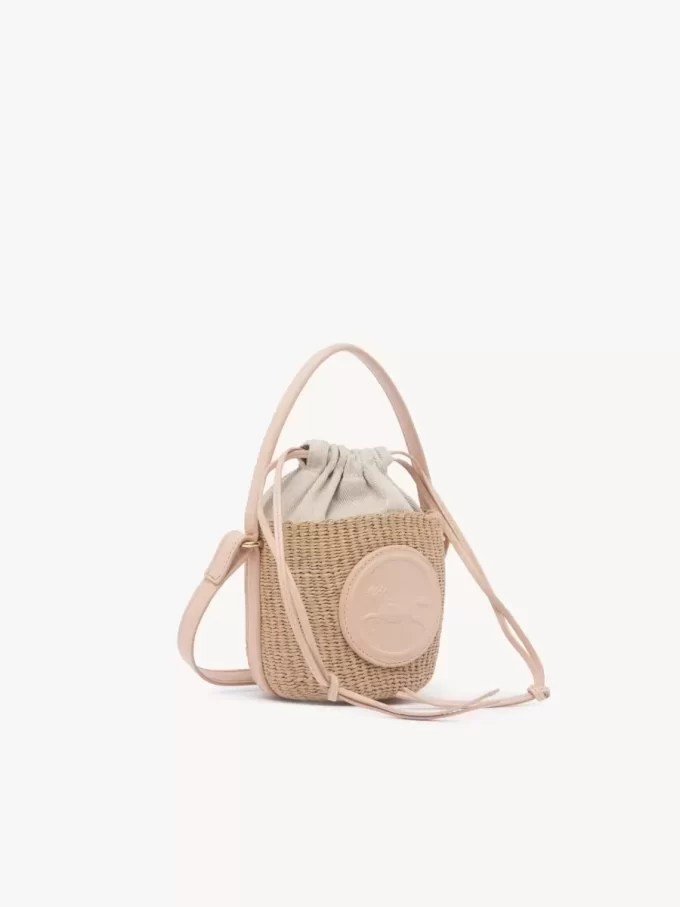 Mini panier Médaille Cheval en fibres naturelles
