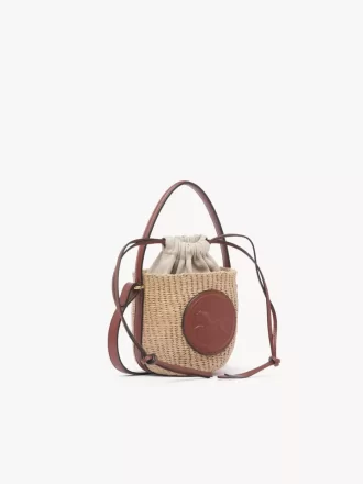 Mini panier Médaille Cheval en fibres naturelles