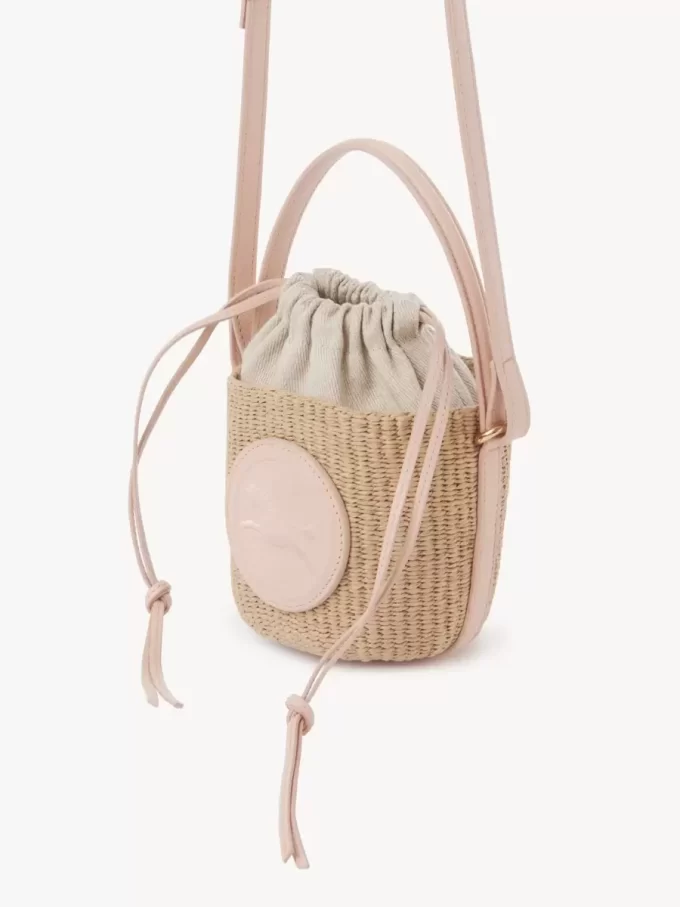 Mini panier Médaille Cheval en fibres naturelles