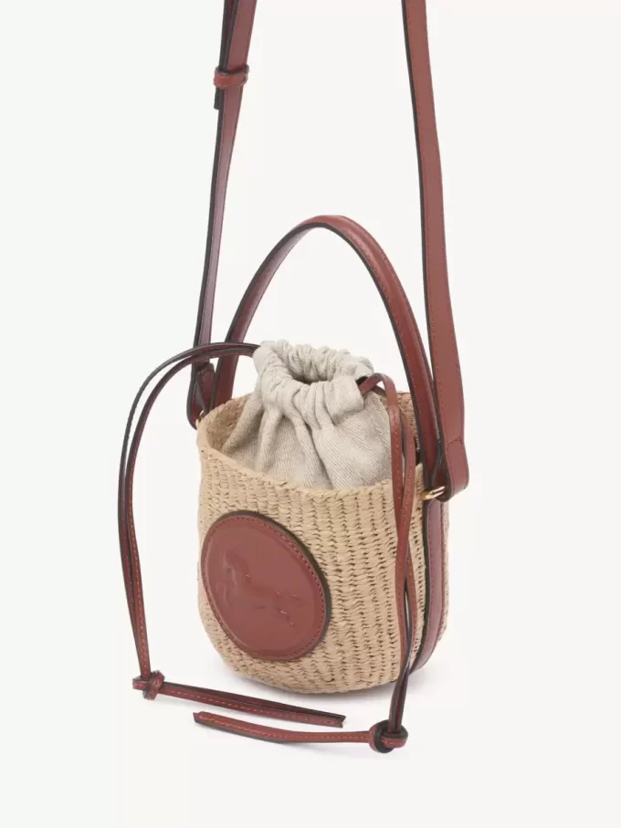 Mini panier Médaille Cheval en fibres naturelles