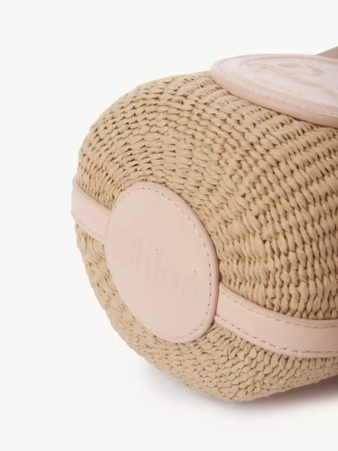Mini panier Médaille Cheval en fibres naturelles