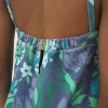 Mini-robe à fines bretelles en jersey de coton