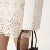 Mini-robe à manches longues en voile de coton Mini-robe à manches longues en voile de coton