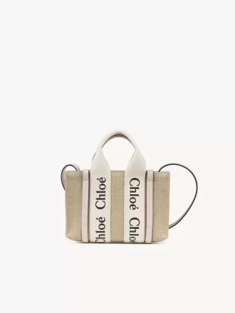 Mini sac cabas Woody en lin