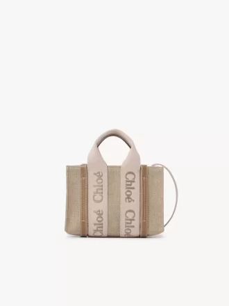 Mini sac cabas Woody en lin