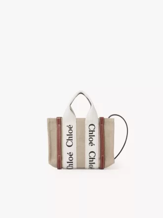 Mini sac cabas Woody en lin