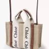 Mini sac cabas Woody en lin