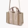 Mini sac cabas Woody en lin