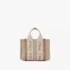Mini sac cabas Woody en lin