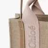 Mini sac cabas Woody en lin