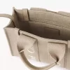Mini sac cabas Woody en lin et cuir Mini sac cabas Woody en lin et cuir