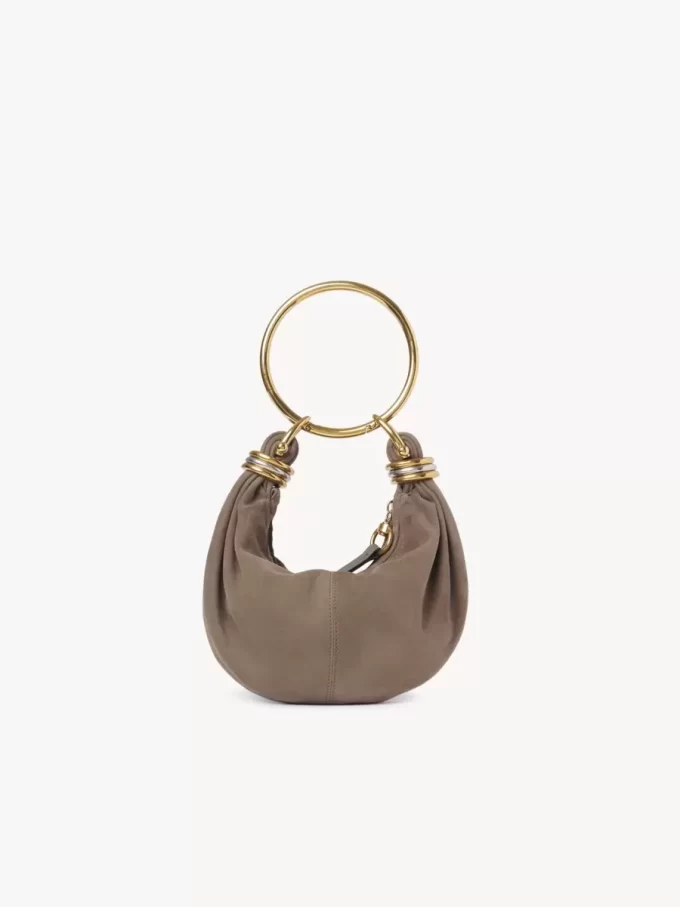 Mini sac hobo bracelet en cuir suédé Mini sac hobo bracelet en cuir suédé