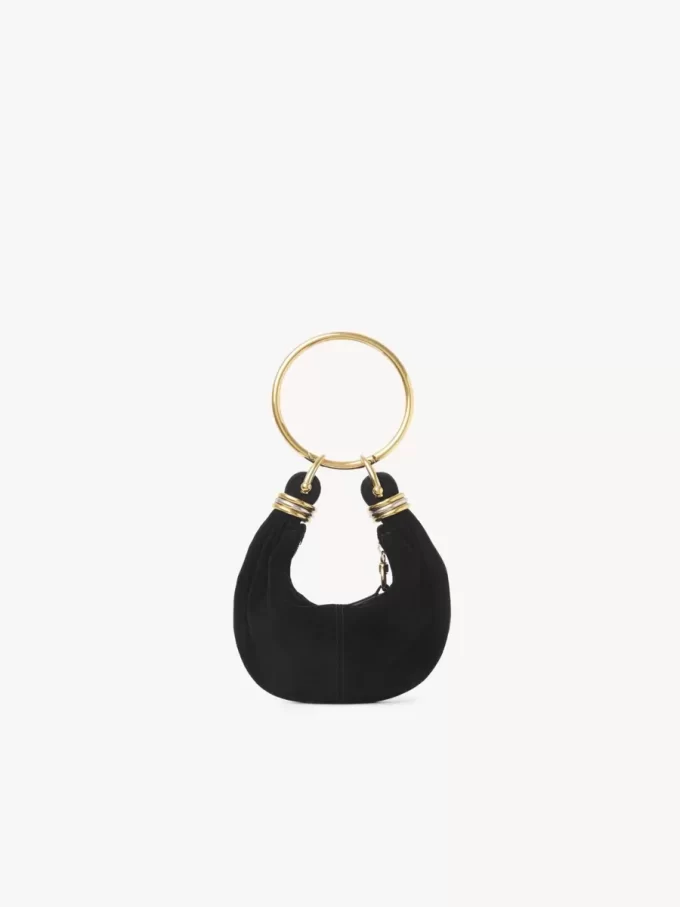 Mini sac hobo bracelet en cuir suédé Mini sac hobo bracelet en cuir suédé