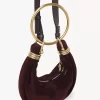 Mini sac hobo bracelet en cuir suédé Mini sac hobo bracelet en cuir suédé