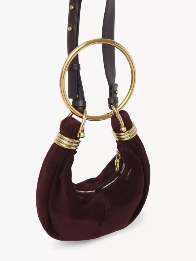 Mini sac hobo bracelet en cuir suédé Mini sac hobo bracelet en cuir suédé