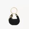Mini sac hobo bracelet en cuir suédé Mini sac hobo bracelet en cuir suédé