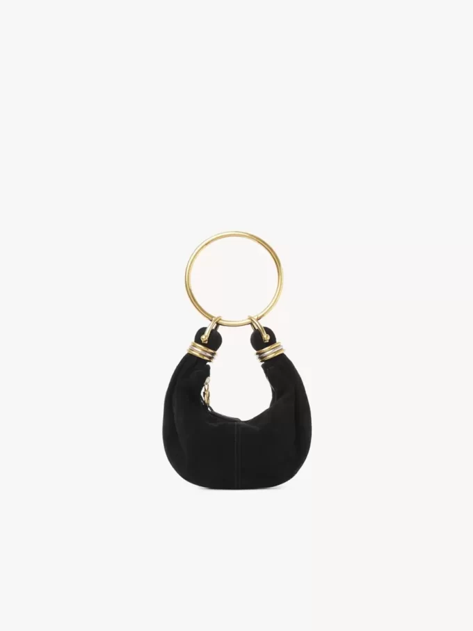 Mini sac hobo bracelet en cuir suédé Mini sac hobo bracelet en cuir suédé