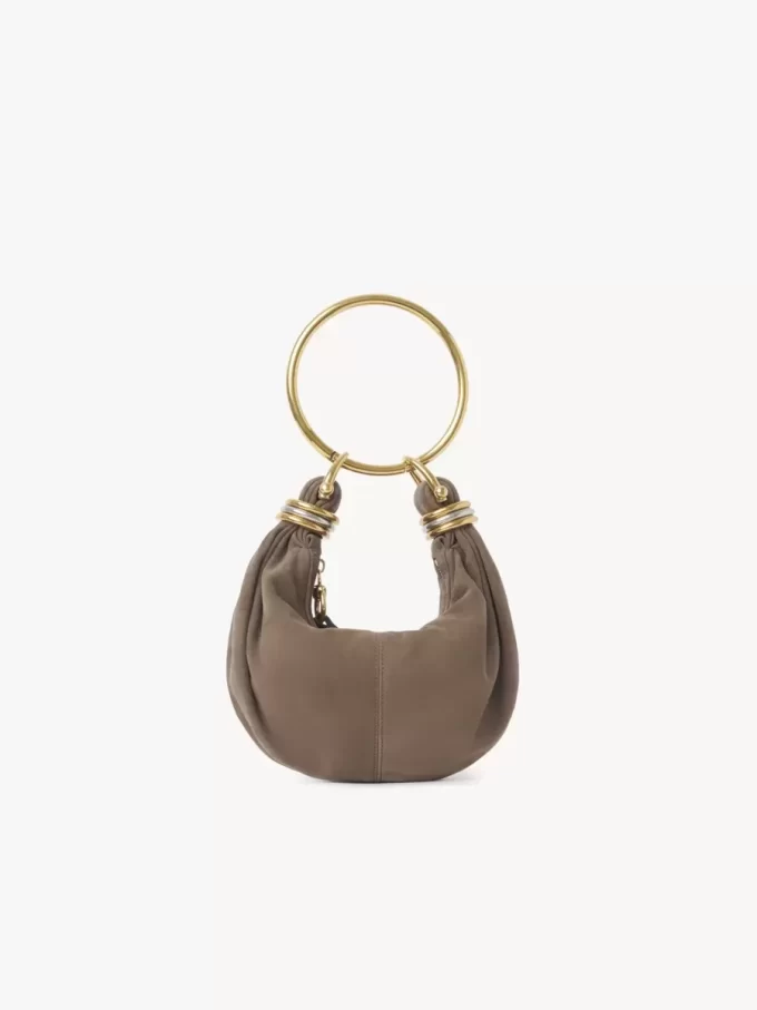 Mini sac hobo bracelet en cuir suédé Mini sac hobo bracelet en cuir suédé
